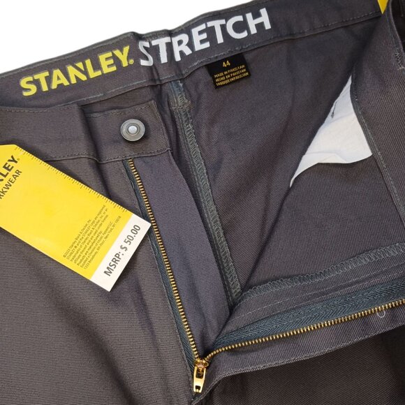 Stanley Stretch Work Shorts Mens Size 44 Gray Carpenter Shorts Workwear Mens 44 - Picture 6 of 7